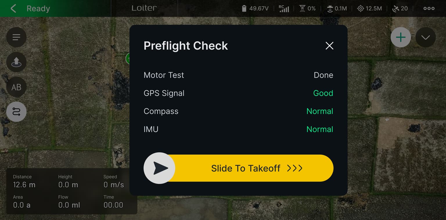 Single-click operations interface preview